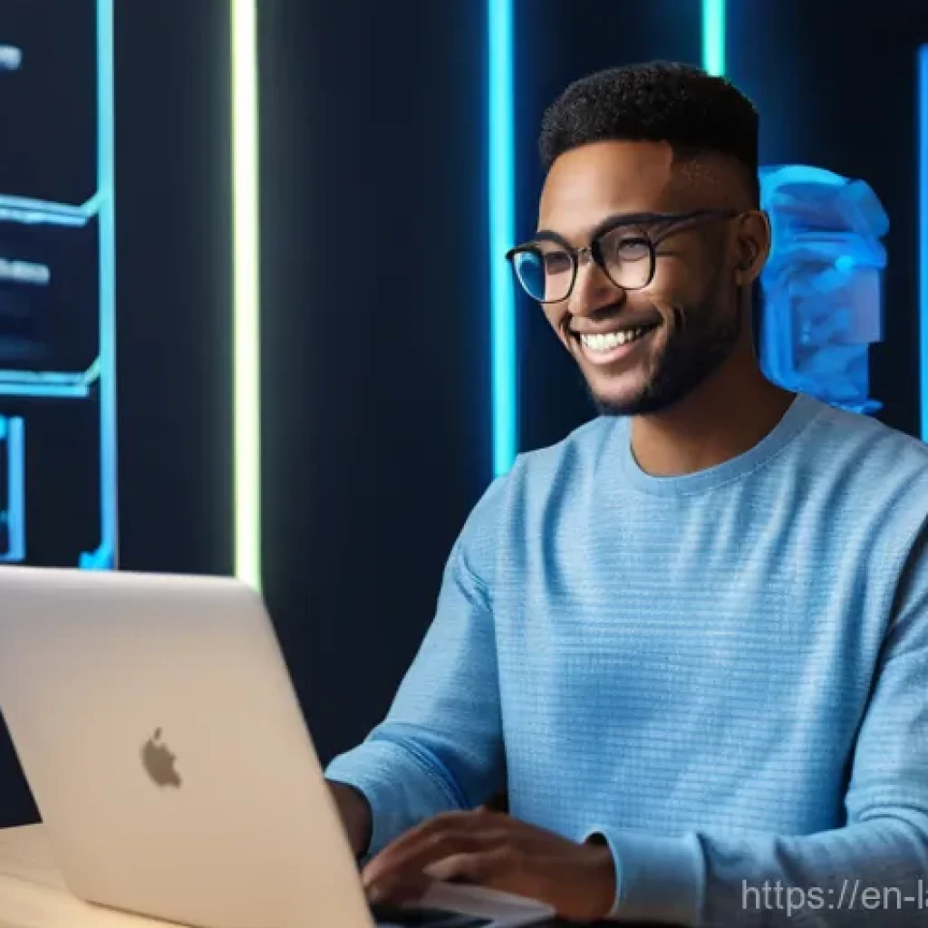 언어 교육에서의 학습자 피드백 - **Prompt:** A young adult (20s, gender-neutral, wearing casual yet stylish clothes like a t-shirt an...