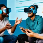 언어 교육의 개인차와 차별화 - **Prompt 1: Modern Language Learning Ecosystem**
    A vibrant, dynamic illustration of a diverse gr...